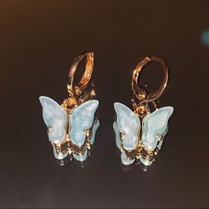 Blue Butterfly Earrings